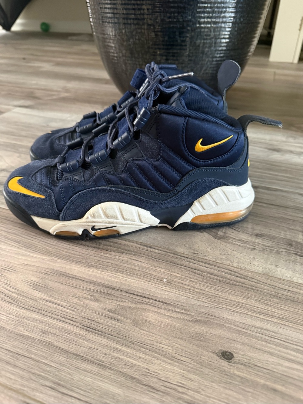 Nike Air Max Uptempo Blue & Yellow – Men’s Size 6.5